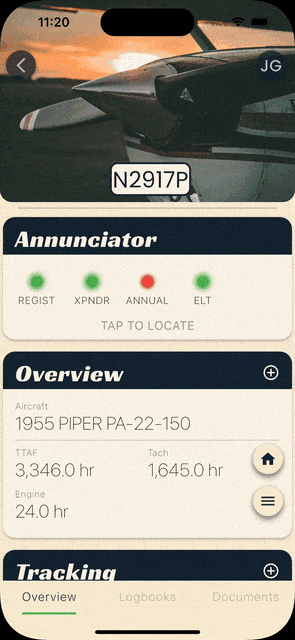 Digital logbook features