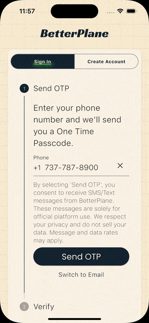 Passwordless login demonstration