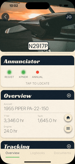 Tracking features demonstration