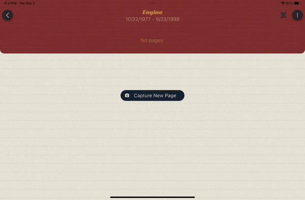 Multi‑image logbook upload flow